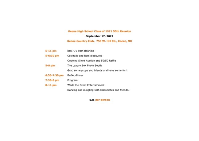 50th - Reunion Invitation