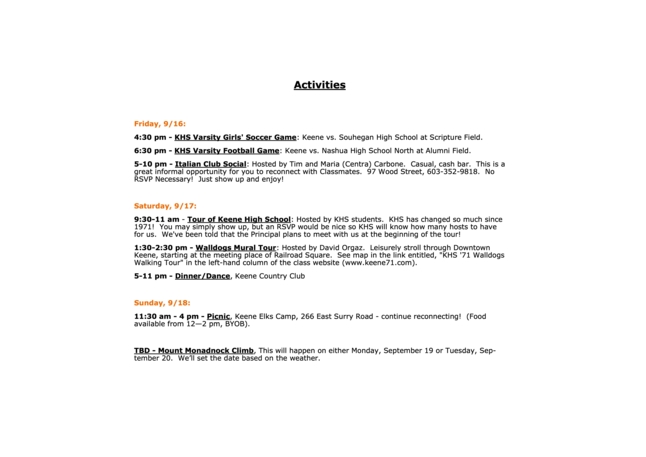 50th - Reunion Invitation